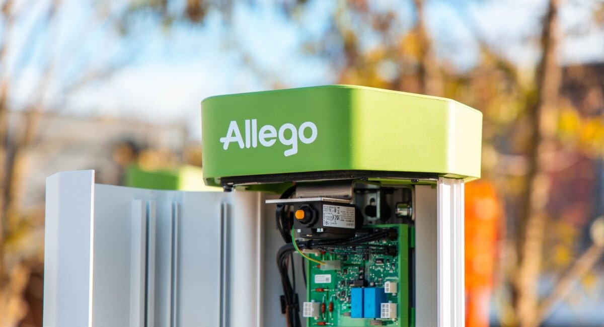 Allego electric vehicle (EV) charging station